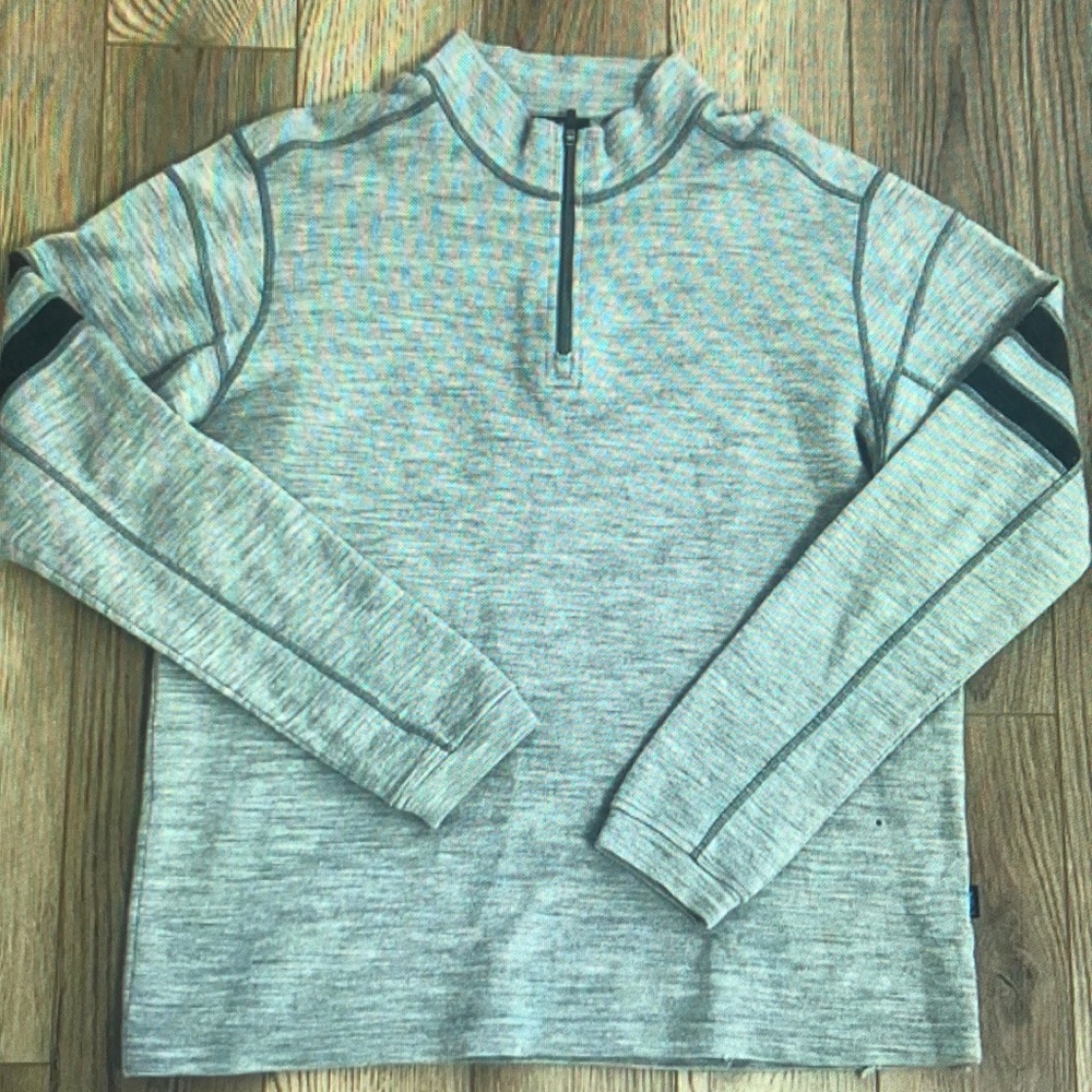 Gray Quarter-Zip Pullover